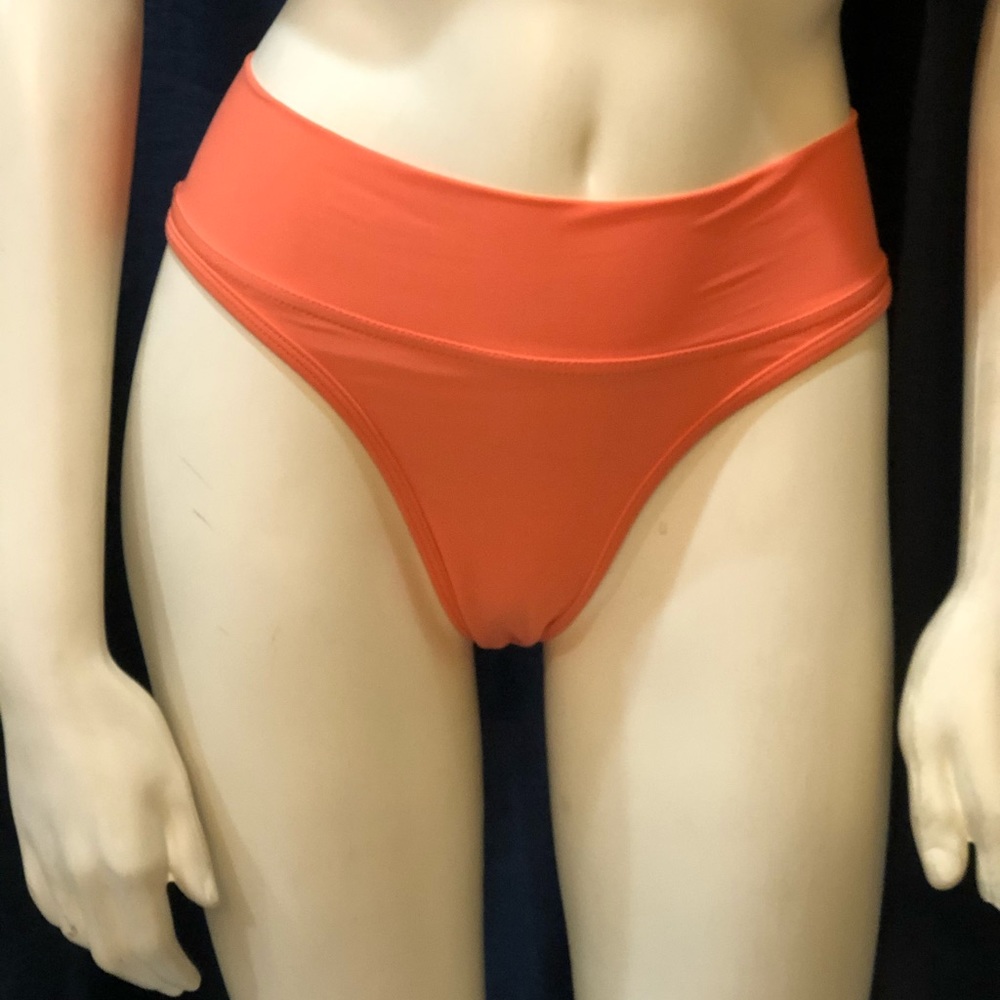 Free People Coral Bikini Bottoms